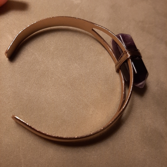 Amethyst cuff bracelet Earth bound trading - Picture 6 of 6